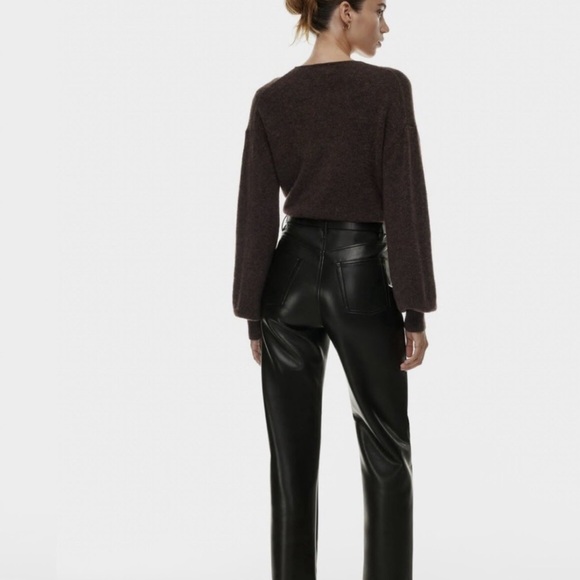 Aritzia Wilfred Melina Vegan Leather Pants - Picture 2 of 4
